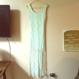 Forever 21 Cream Lace Dress