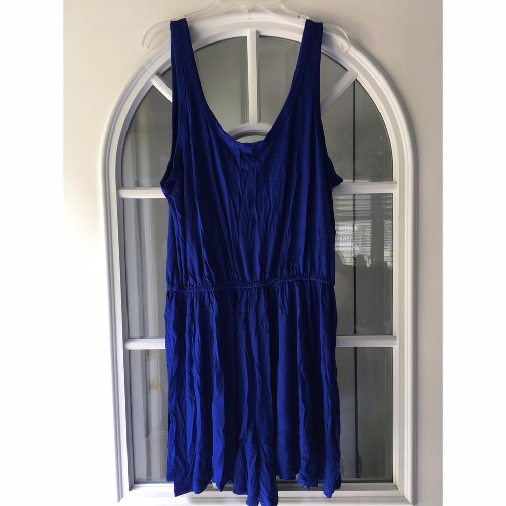 Simple blue romper