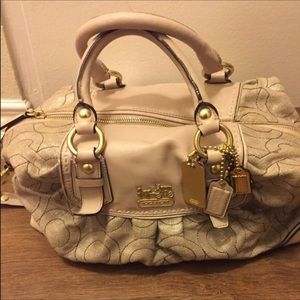 Coach Natural Metallic Op-Art Sabrina