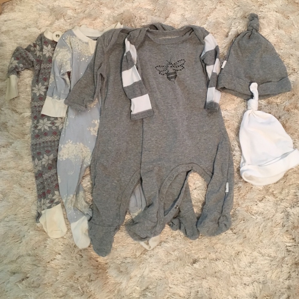 Burt's Bees Baby Organic Cotton Footies and Hats