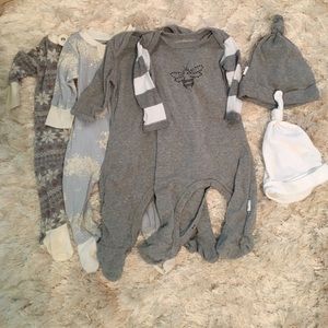 Burt's Bees Baby Organic Cotton Footies and Hats