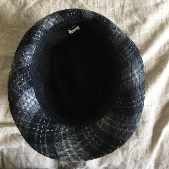 Jendi Gray Wool Plaid Pattern 57 cm Hat - Picture 6 of 7