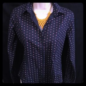 Collared Brooks Brothers shirt - small flowers