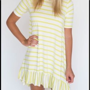 Agnes and Dora Ivory Chiffon Ruffle Tunic