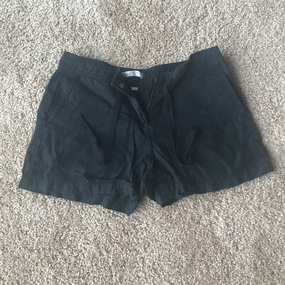 🖤⭐️NWOT Black Linen LOFT shorts⭐️🖤
