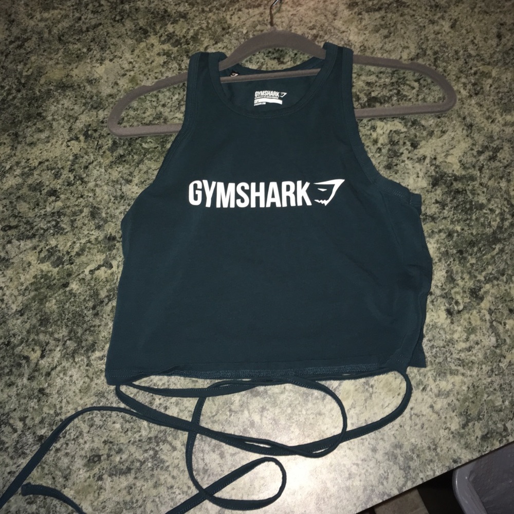 Gymshark Ribbon Crop Top in Teal