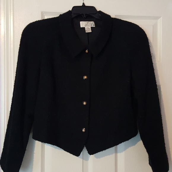 Laura Leigh | Jackets & Coats | Vintage Laura Leigh Black Jacket | Poshmark