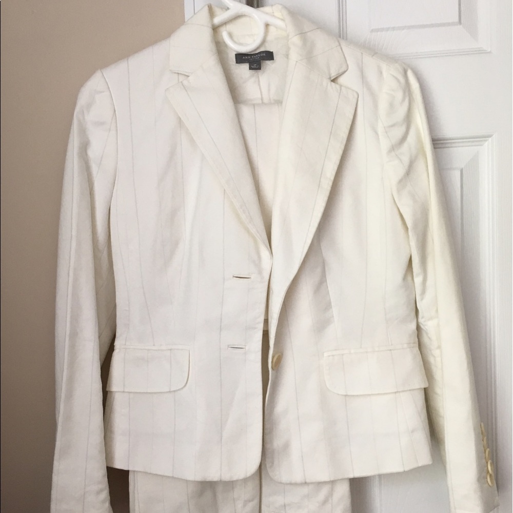 WHITE Ann Taylor suit