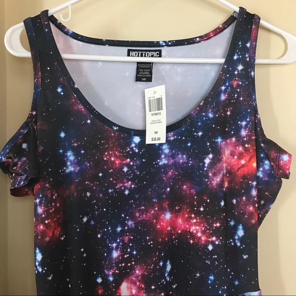 Galaxy cold shoulder dress - Picture 2 of 2