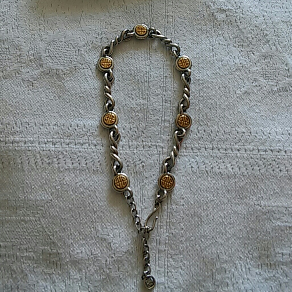 Vintage Givenchy silvertone and Goldtone Necklace