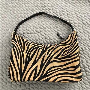 Black and Tan Kate Spade Zebra Strip Purse