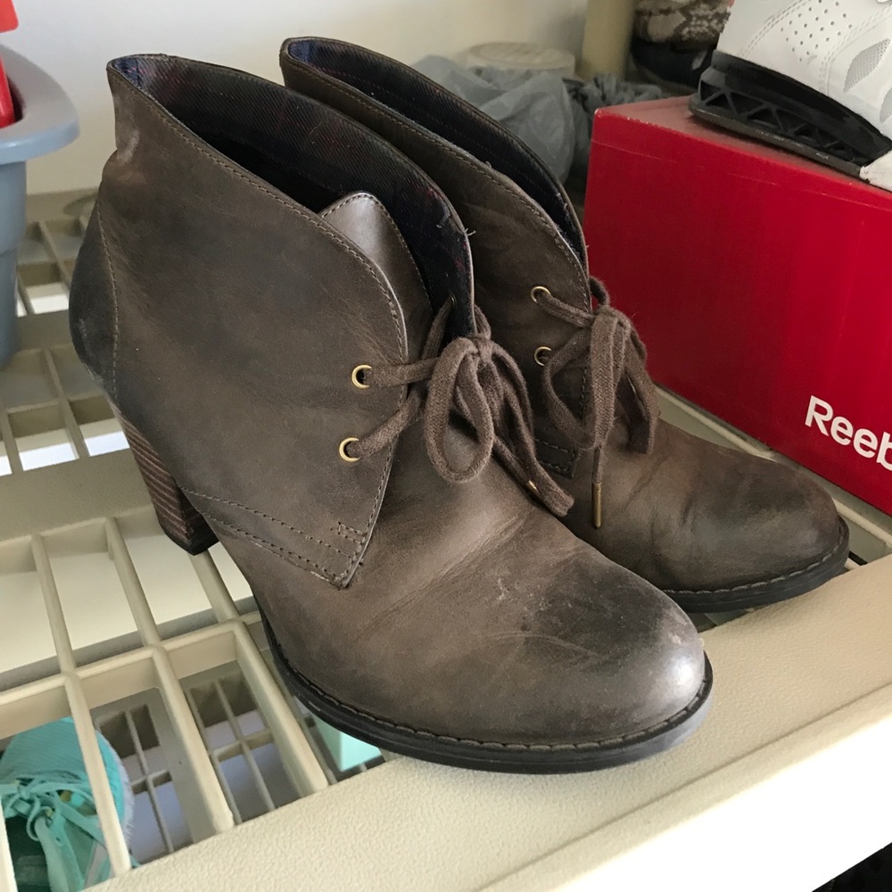 Brown booties