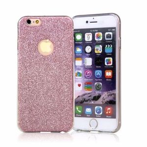 🆕 iPhone 7 plus pink gold glitter iPhone case