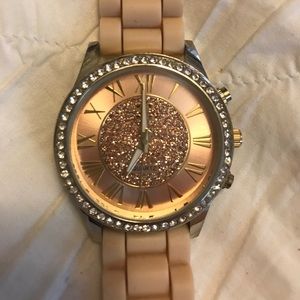 Rose gold watch