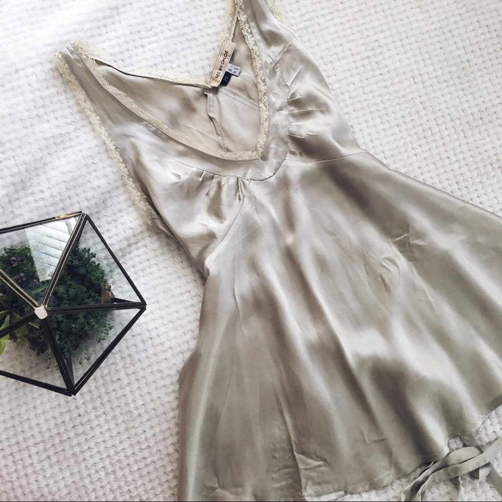 vintage SEE by CHLOE 100% silk top
