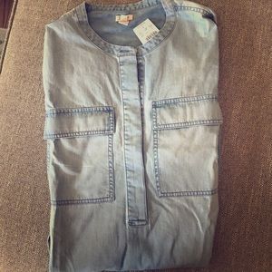 J.Crew Factory chambray shirt dress
