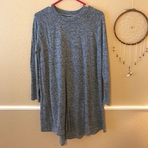 Grey/Blue Longsleeve Sweater/T-shirt Dress