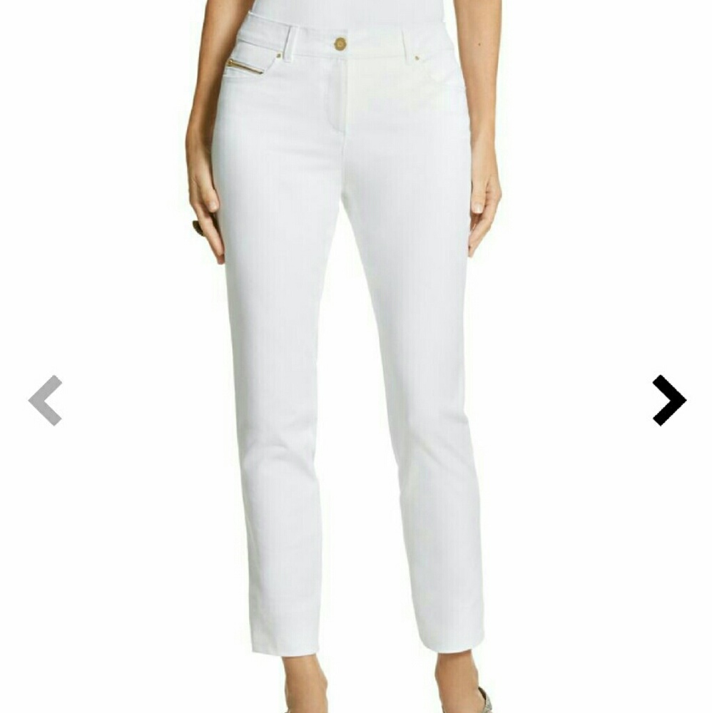 Chicos so slimming get away ankle white denim capr