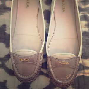 Prada Women's Patent Leather Loafers Authentic