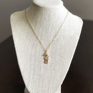 Golden Seahorse Necklace