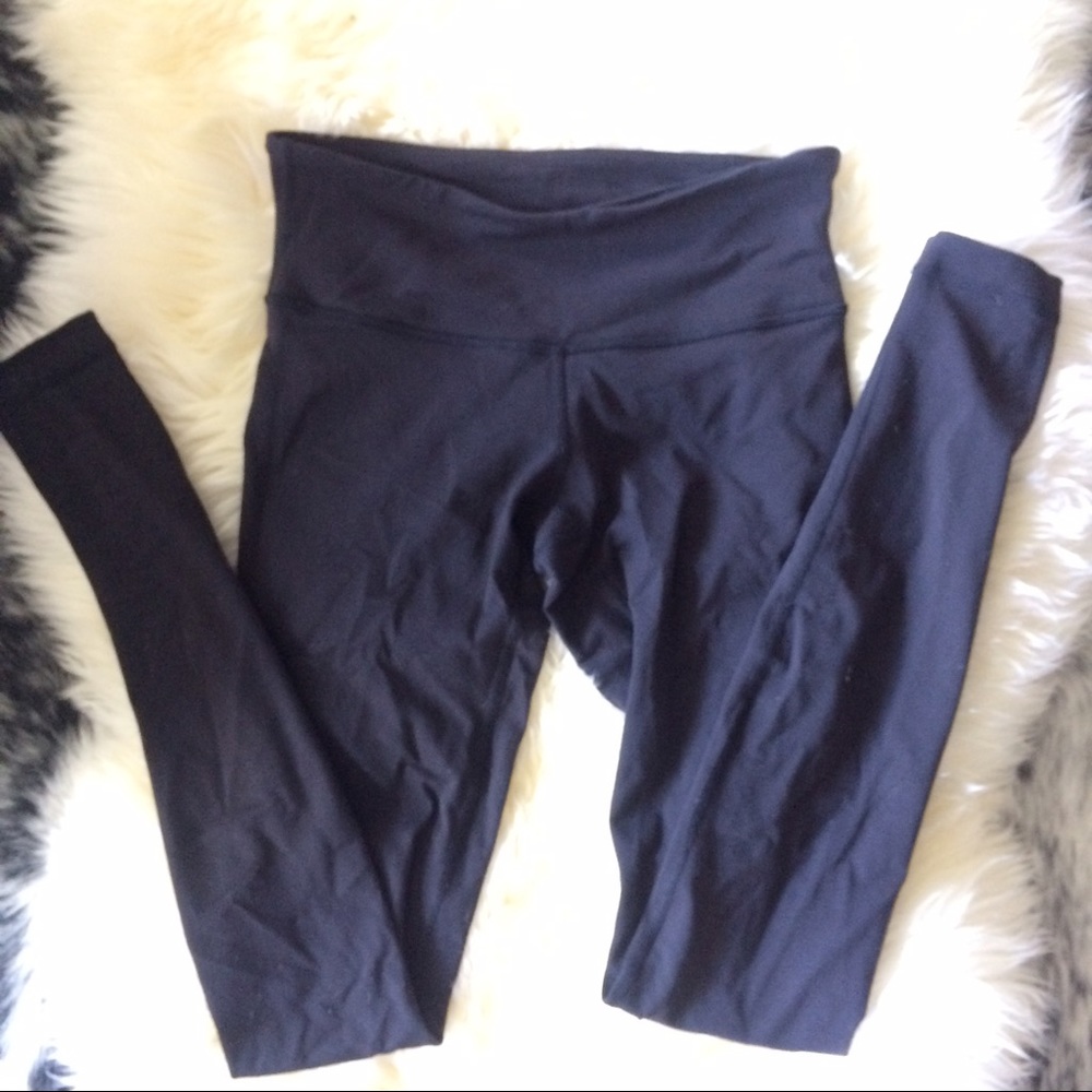 Lululemon all black high waist wunder under pant