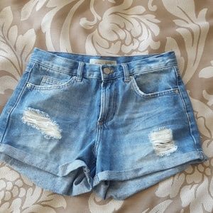 Topshop high waisted shorts