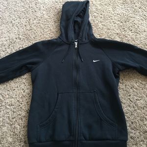 Back Nike Zip up hoodie