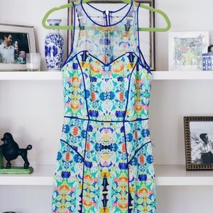 Milly Mesh Neck and Back Dress