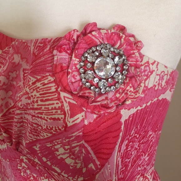 Lilly Pulitzer Pink Strapless Party Dress ‘resort’ - Picture 2 of 6