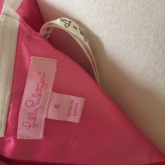 Lilly Pulitzer Pink Strapless Party Dress ‘resort’ - Picture 4 of 6