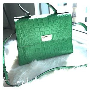 Kate Spade alligator green handbag