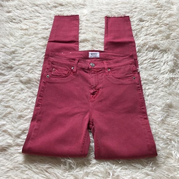 🇬🇧 HUDSON Nico Midrise Raw Hem Skinny Jeans - Picture 3 of 7