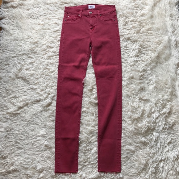 🇬🇧 HUDSON Nico Midrise Raw Hem Skinny Jeans - Picture 4 of 7