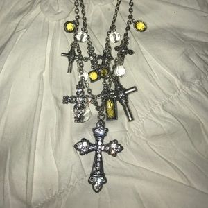 Silver Buckle Cross Necklace