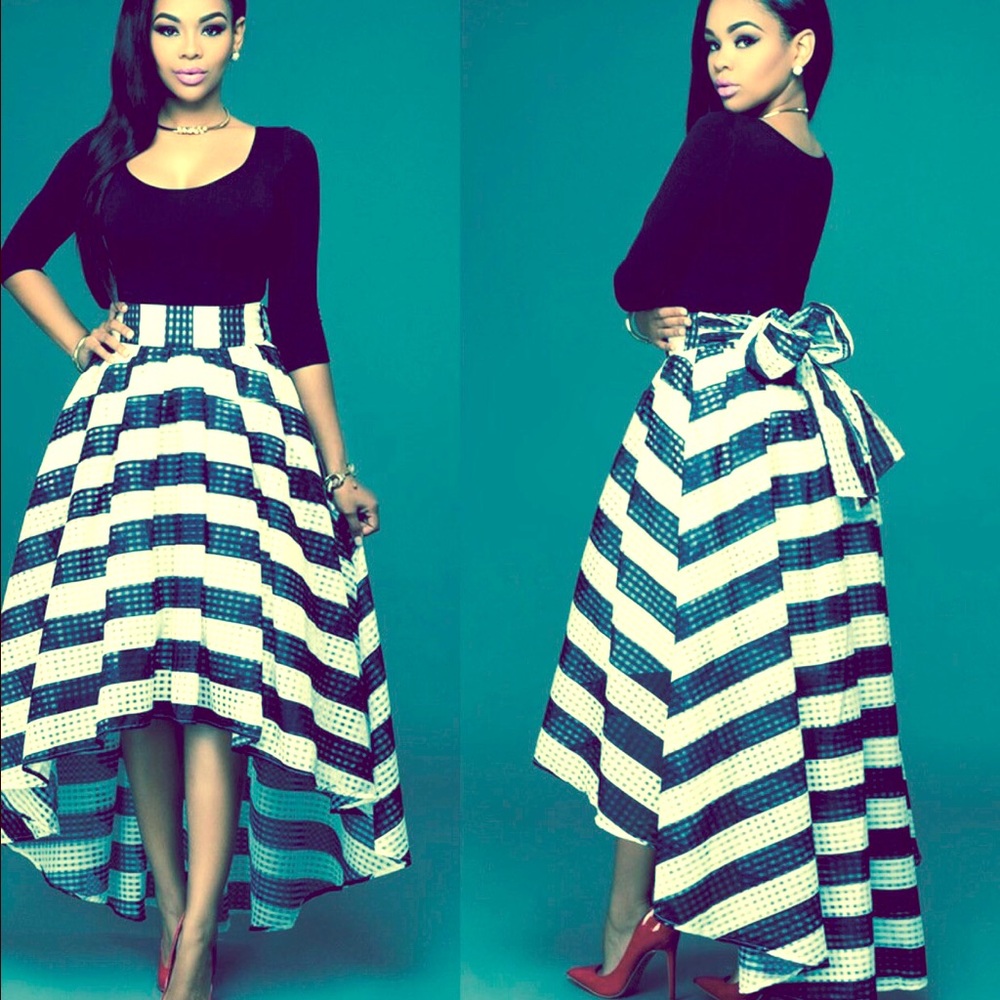 Black Tee and Maxi Midi