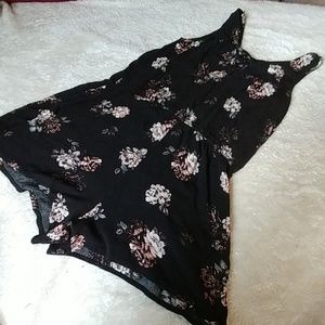 Kendall & Kylie Black floral romper