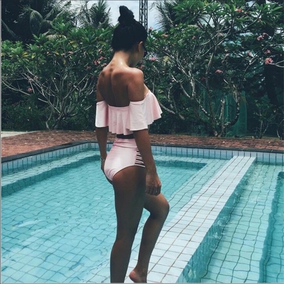 Last One! High waist blush pink bikini - S, M, L - Picture 2 of 6