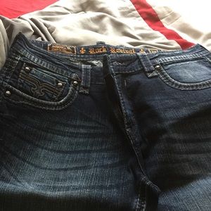Authentic Men's Rock Revival Jeans