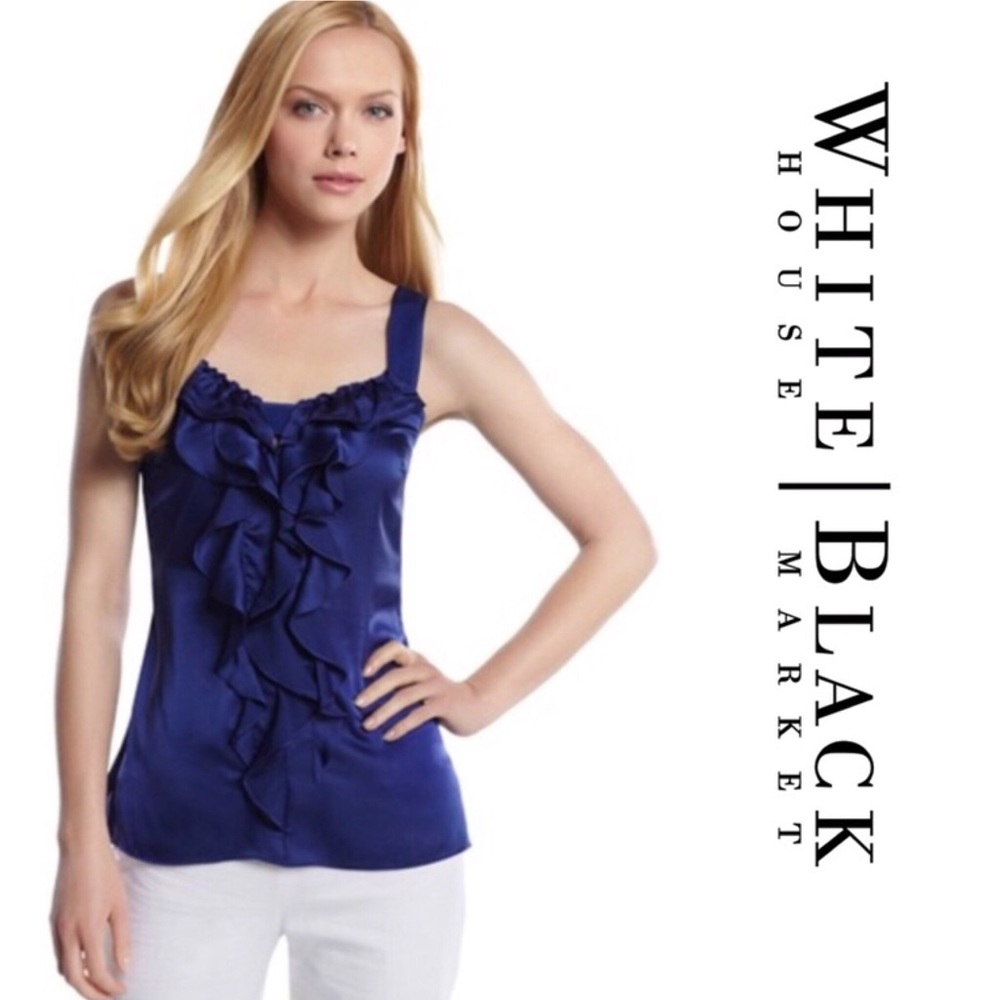 White House Black Market Cobalt Blue Top
