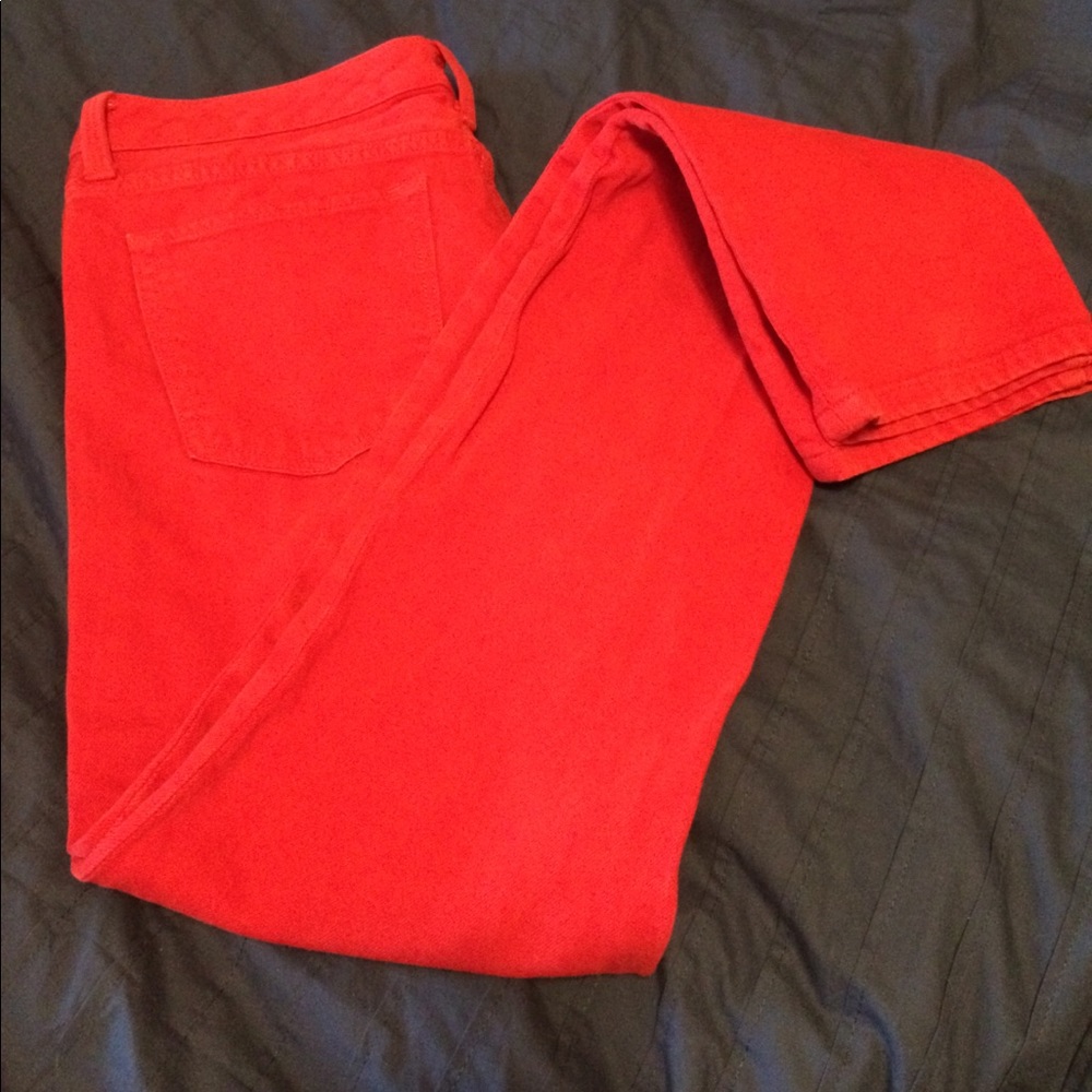 Banana Republic Red Skinny Jeans