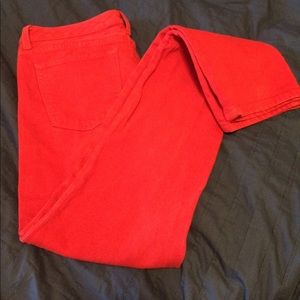 Banana Republic Red Skinny Jeans