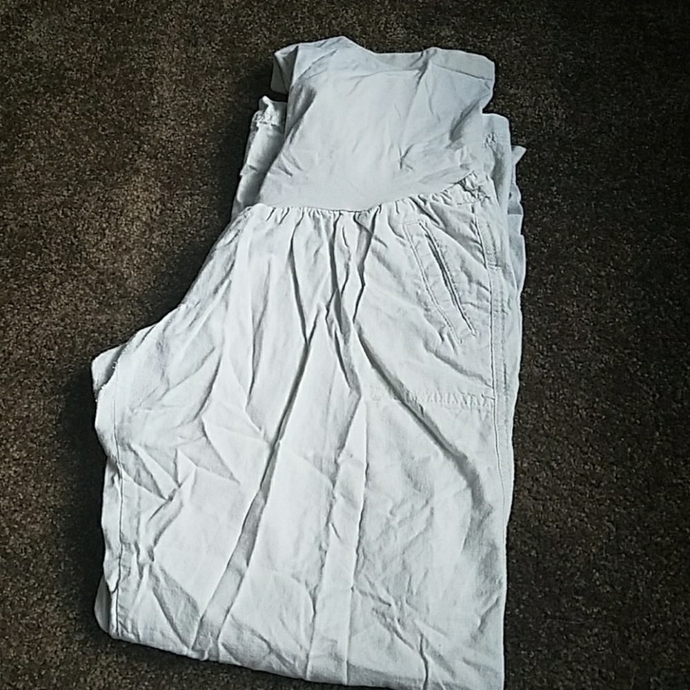Maternity linen pants