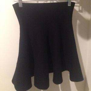 Black high rise mini skirt
