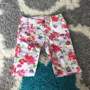 girls floral bermuda shorts