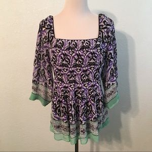 Nicole Miller Women's Two Layer Top Size 14