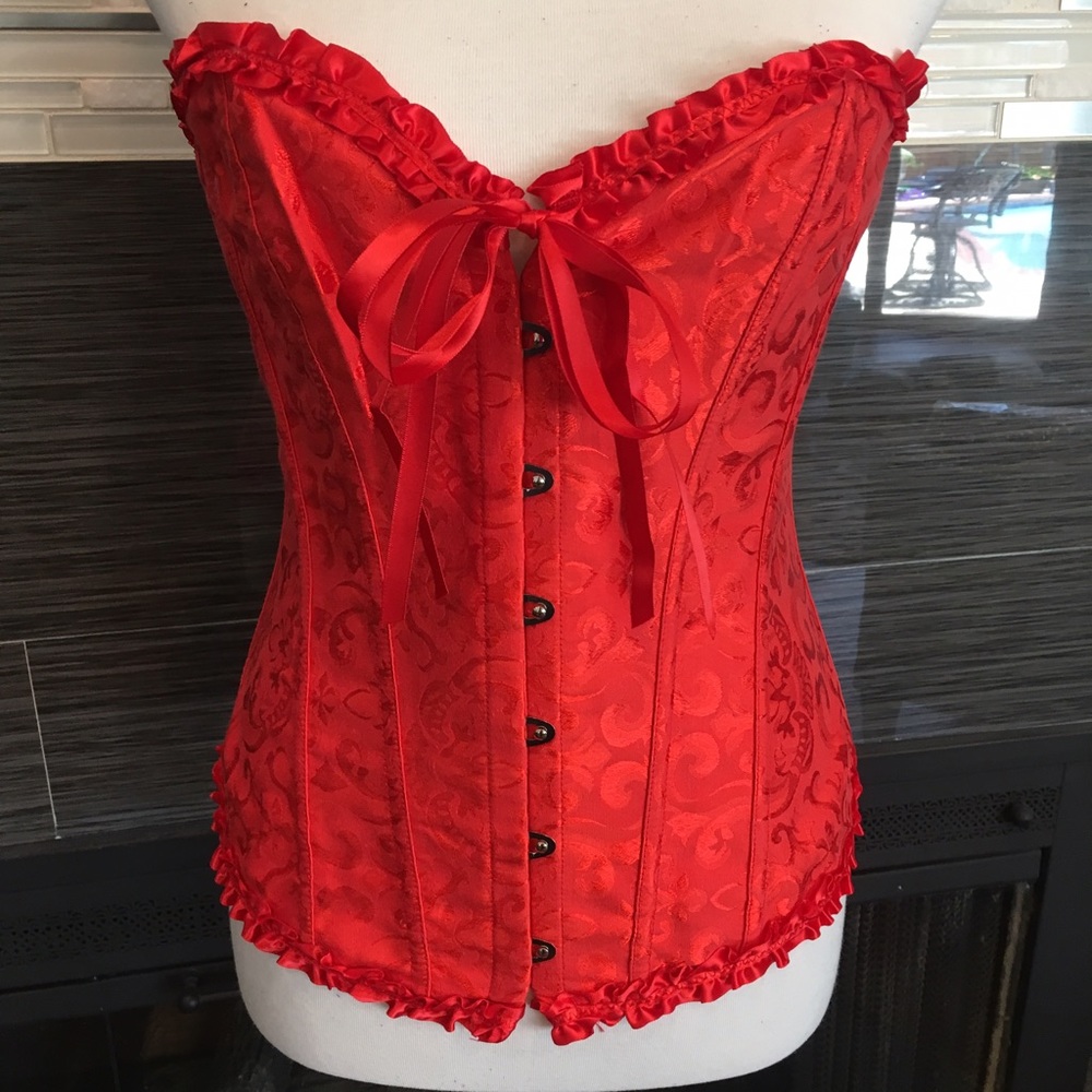 Red Burlesque Corset