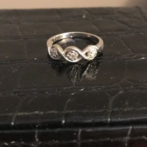 Silver Diamond Ring