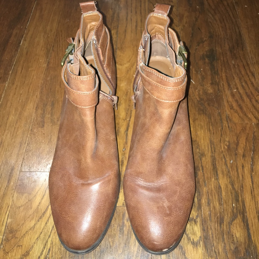 Brown booties