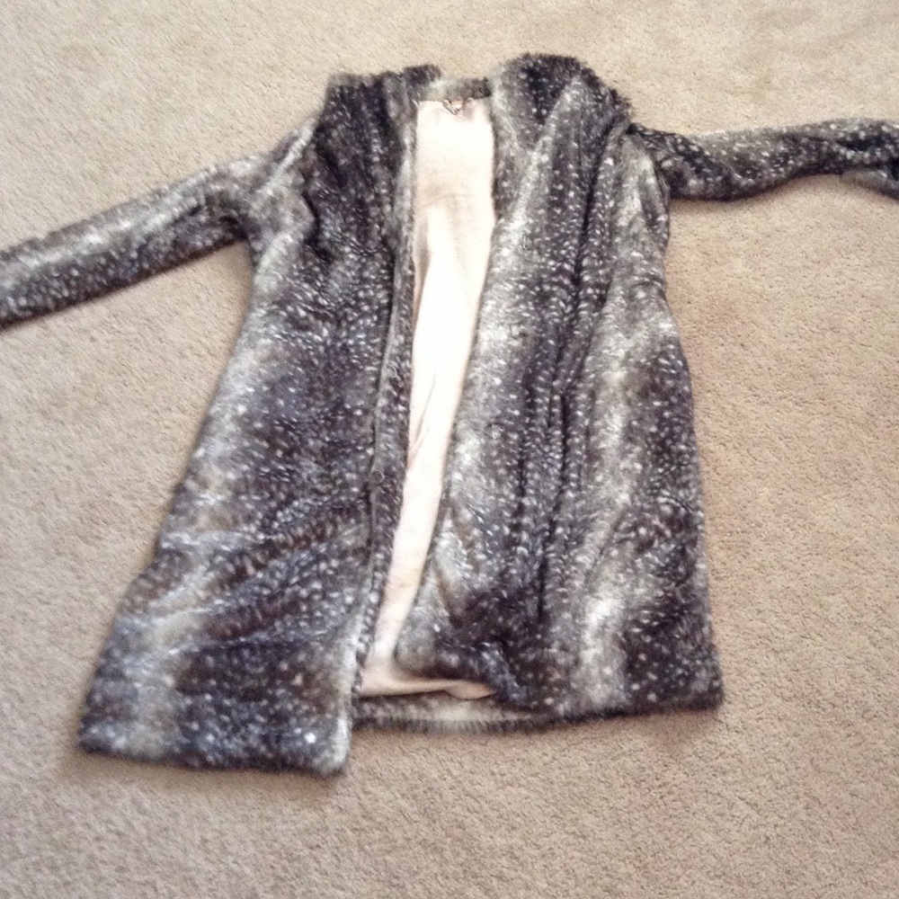 Free People Swingy Faux Fur Coat