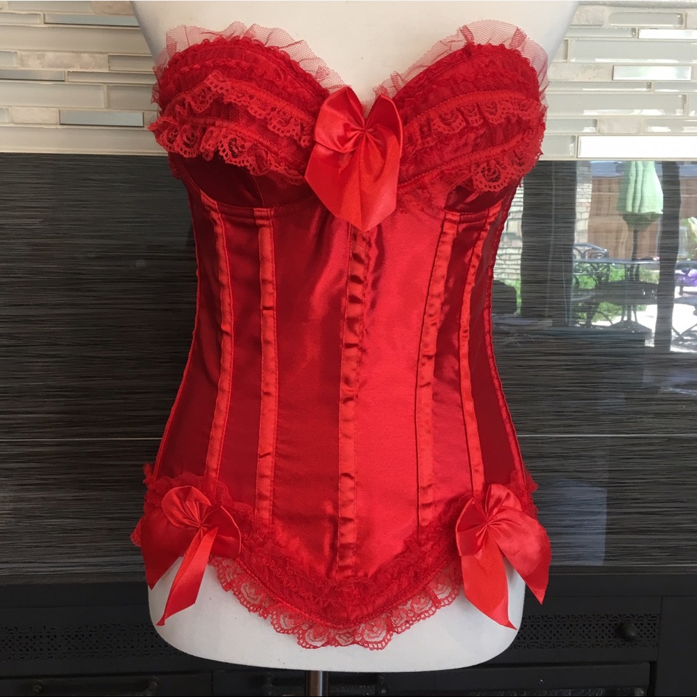 Flirty Red Corset